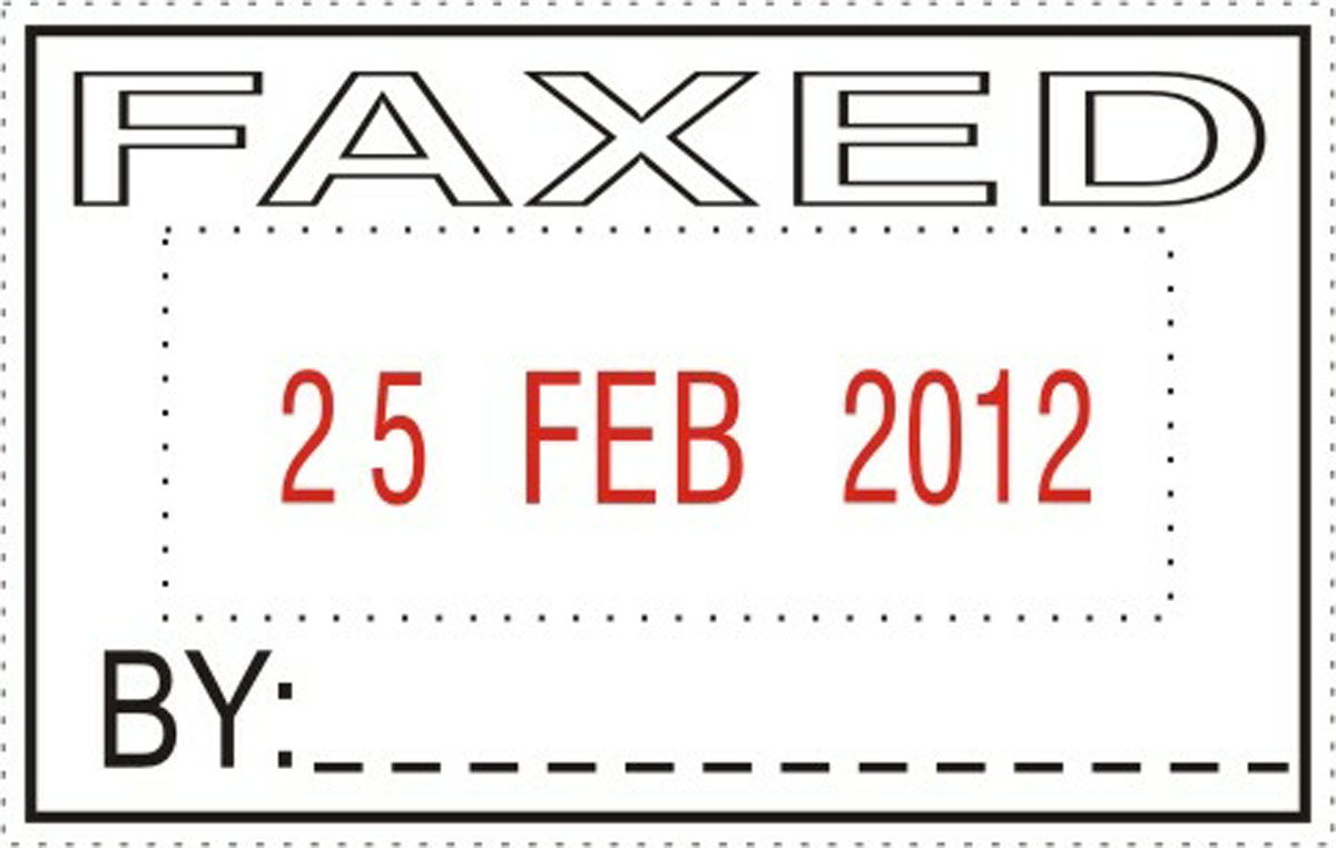 "FAXED" Adjustable Dater (image for) "FAXED" Adjustable Dater